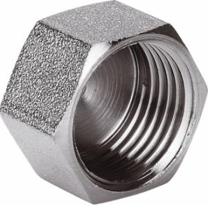Заглушка 3/4"  F  гайка на трубу никель  F AQuaFit (300/10)