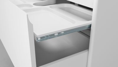 Комплект мебели 60 "KLAUFS-60" подвесная белая 2 ящикa VELVEX (ум.COMO-60)