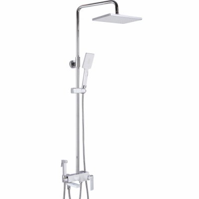 Душ. система ROSE белый/хром с изливом R1436F