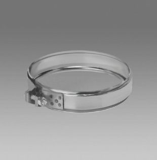 Хомут обжимной нерж.ст. 0,5мм. ф150