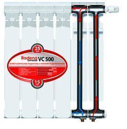 Радиатор бим.Радена VC 500х8 нижнее подключение 1/2 вн. р. 