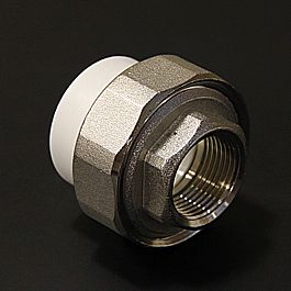 Разборное соед.20*3/4"вн.рез. белый (5/70) ПРО АКВА (РА20010)