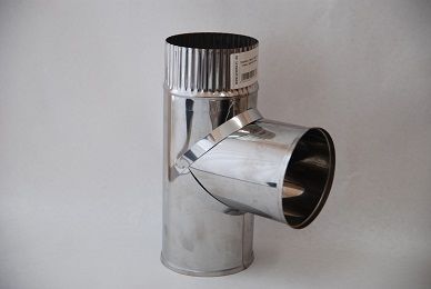 Тройник "Sferra" 90° нерж.0,5мм ф80