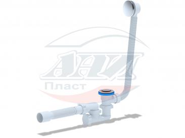 Обвязка для ванны клик-клак, регул. с выпуском и перел с гибкой трубой 375*40*50 АниПластEC255S (15)