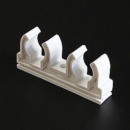 Зажим двойной 2*25 белый (50/200) ПРО АКВА (РА18510Р)