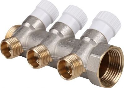 Коллектор распределительный  3/4", 3 отвода 1/2"  (SMB 6852 341203) STOUT