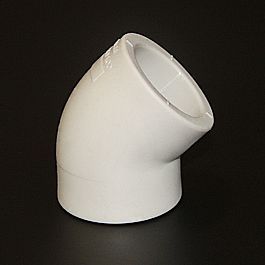 Колено 40*45 белый (20/80) ПРО АКВА (РА13514Р)