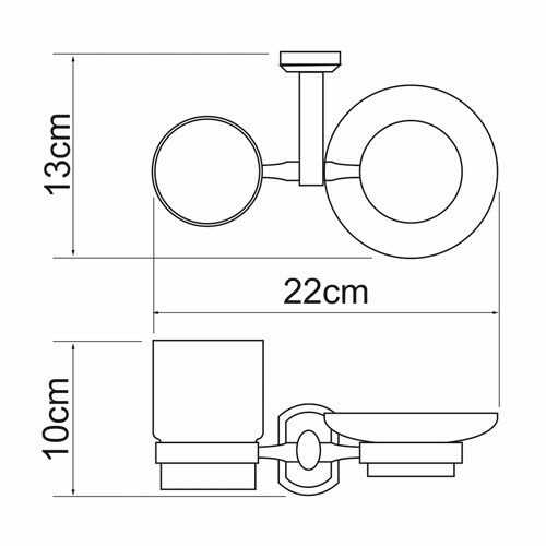 Держатель стакана и мыльницы К-3026 WasserKRAFT