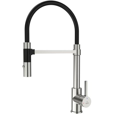 Смеситель д/кухни ROSE гибкий излив сатин R133L