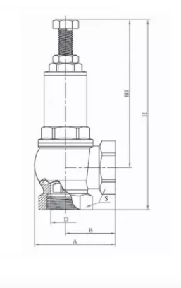 Клапан предохр лат Ду40х40 ВР Рн1-16 Benarmo (128-6083)