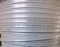 Кабель саморег. нагревательный 24-2 SRL FINE KOREA 24Вт/м, max65/85*С, max150м,~220В / 300м бух 