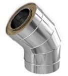 Колено "Sferra" 45° нерж.0,5мм ф80