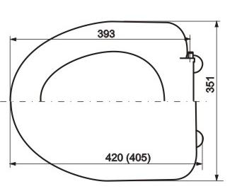 Сиденье д/унитаза SANITA Идеал, Стандарт, Виктория, Лада пластик (Самара) СУ77.05.00С (9)