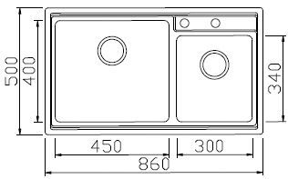 Кухонная мойка Seaman Eco Roma SMR-8650B