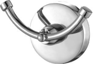 Крючок мет., двойной, хpом, (HB1705-2)