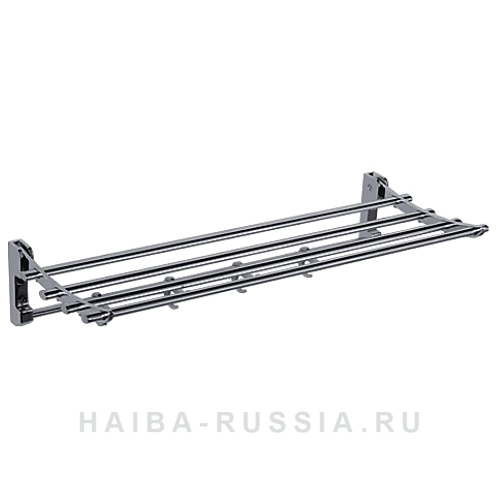 Полка для полотенца с крючками HB806