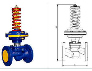 Регулятор перепада давления ВРПД Ду 50, PN16, Kvs25 фланцевый