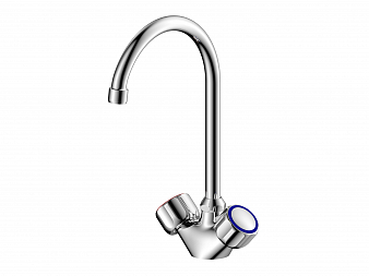 Смеситель д/кухни DORIA  J-обр. излив керамика 1/2  062D ARGO 43448 снято с производства