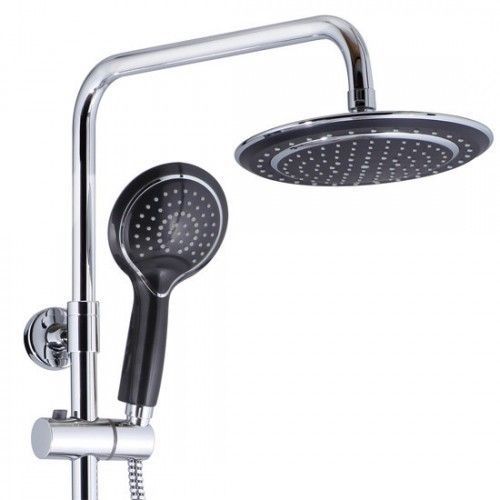 Душ. система KAISER Chrome (лейка черная) (SX-2060-2)