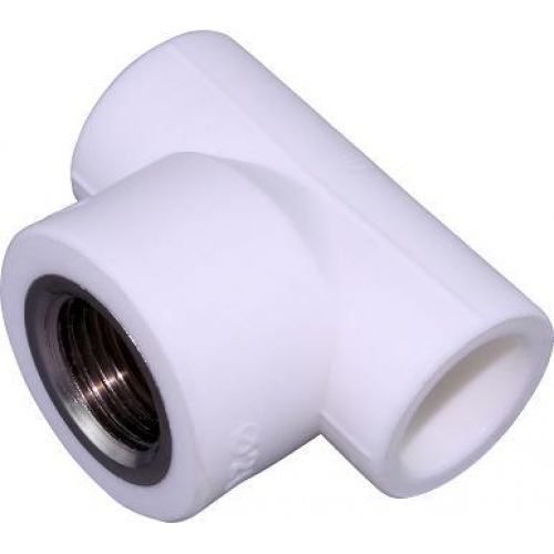 Тройник 20*3/4вн.рез белый (60) ФД-plast