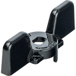 Ручка-бабочка для шарового крана 1"-1 1/4"(черная) svb-but-1114 Stout