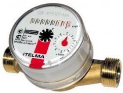 Водосчетчик Itelma WFW24.D110 Ду15 гор. без присоед. С ИПМ. ВЫХ. (10л/имп) (пр-ль Москва)