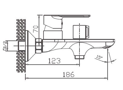 Смеситель д/ванны к/н Haiba HB60505-8 белый/хром