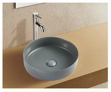 Умывальник WW ELBACH 3134 MDG d 35,5 матовая темно-серая