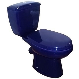 Унитаз-комп "Элисса"  синий   с сиден. и армат.  (Ст.Оскол )