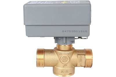 Клапан зональный 2-ходовой сервопривод 230V, с кабелем 1м. НР 1"  SVM-0070-200025 STOUT