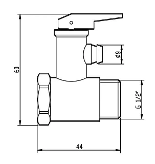 Клапан предохранительный 1/2 для бойлера SMS-1702