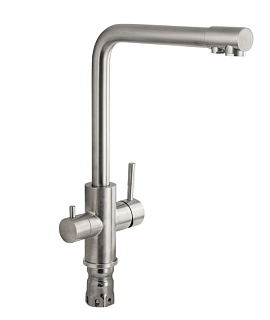 MAGNUS Смеситель д/кухни, Г-образный излив,под фильтр нерж. ст. марка 304, код: 91121