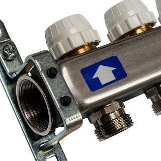 Коллектор 12-вых. нерж.ст. с регул. клапанами (SMS 0922 000012) STOUT