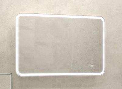 Зеркало-шкаф 90 "TOKIO " 900х530 горизонтальный подсветка, сенсор   Континент