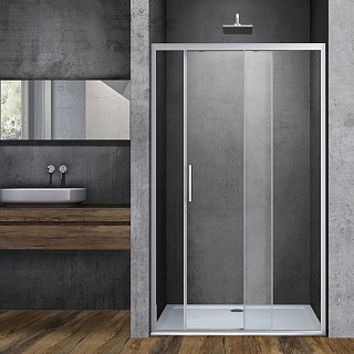 Дверь для душа VINCEA Soft VDS-3SO110CL, 1100, хром, стекло прозрачное АКЦИЯ!!!