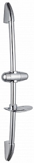Стойка д/душа AGD 24.1215 B (D-7) 60 см. нерж.сталь с хромир.  мыльницей блистер ("E-G")