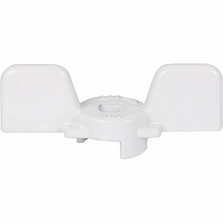 Ручка-бабочка для шарового крана 1/2"-3/4"(белая) svb-but-1234-01 Stout