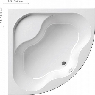 CF01000000    Ванна Gentiana 140*140  белая