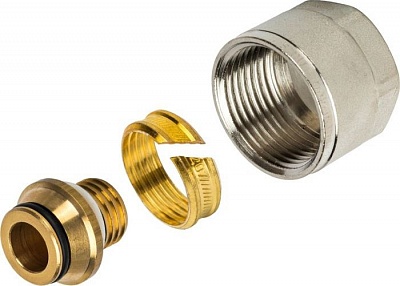 Фитинг резьбозажимной 16х2,0 - 3/4" евроконус (10/100) (SFC-0021-001620) STOUT  PE-X/AL/PE-X