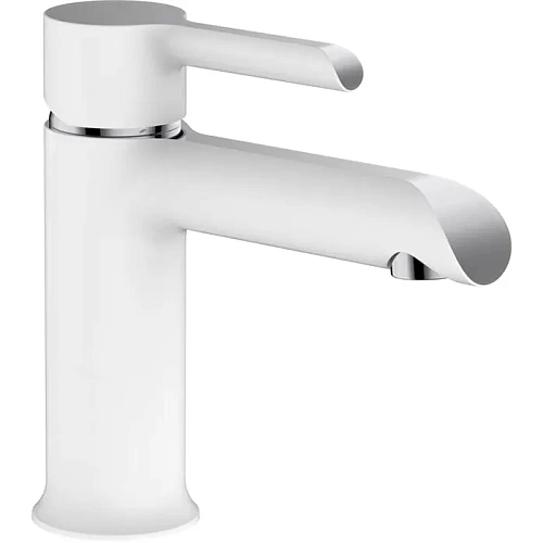 Смеситель д/раковины SHEVANIK белый/хром S6001F