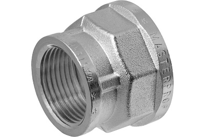Муфта переходная  1" х 3/4" латунь никель LD (30шт)