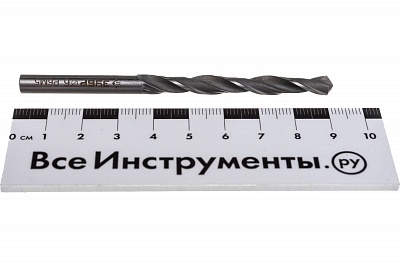 Сверло по металлу, сталь Р6М5, класс В, d=6.0*93 мм ЗУБР ПРОФ-В 29621-6 ВЫГОДА