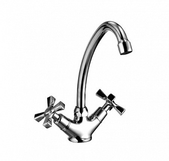 Смеситель д/кухни "BENEFIT" (2504С)  2хвент. повор.излив 250мм LEMARK 