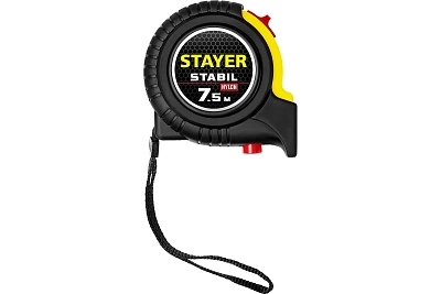 Рулетка 7,5м  х 25 мм с двухсторонней шкалой, STAYER Stabil Professional  (34131-075_z02)