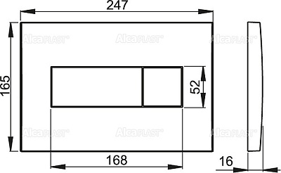Система инсталляции д/унитаза AlcaPlast 3 в 1 (AM101/1120) с кнопкой (М371)  КОМПЛЕКТ 