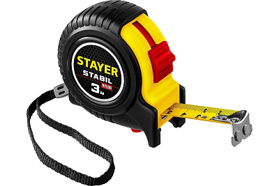 Рулетка 3м  х 16 мм с двухсторонней шкалой, STAYER Stabil Professional  (34131-03_z02)