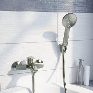 Смеситель для ванны, сатин, Ray, IDDIS, RAYBN02i02