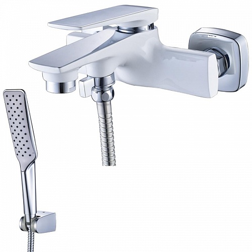 Смеситель д/ванны "ALLEGRO" (5914СW) моно хром/белый LEMARK  