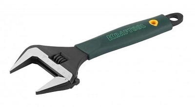 Ключ разводной KRAFTOOL 200мм/8",38мм (27258-20)с тонк губками,Cr-V,фосф.,увел зев,угол 15* ВЫГОДА