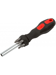 Отвертка КУРС 6 CrV бит, прорезиненная ручка (56238) 